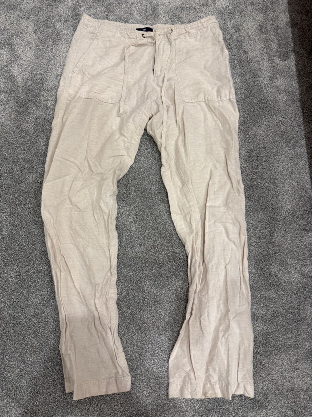Gap Women’s Lightweight Linen-Blend Drawstring Pants